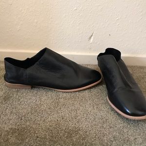 Black slip shoes